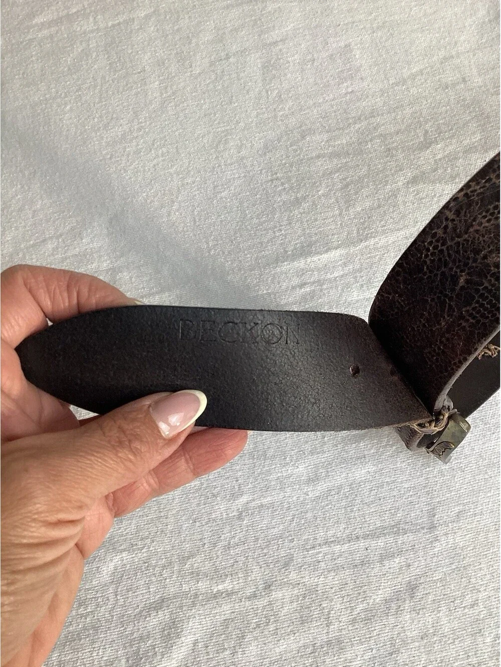 Beckon leather vintage belt size S